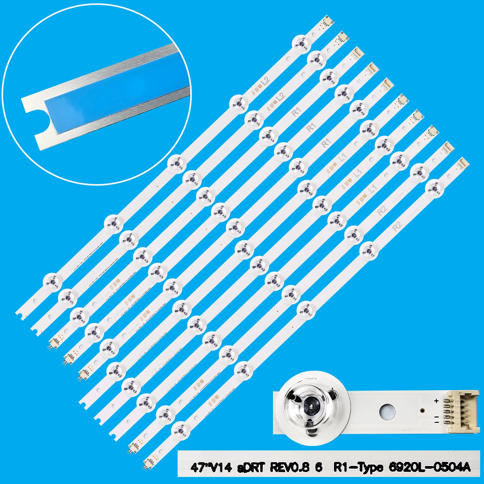 

Светодиодная лента для 47 "V14 sDRT REV0.8 6920L-0507A 6916L-1819A 6920L-0506A 6916L-1818B 47LB730V 47LB670V 47LB679V 47LB675V 47LB731