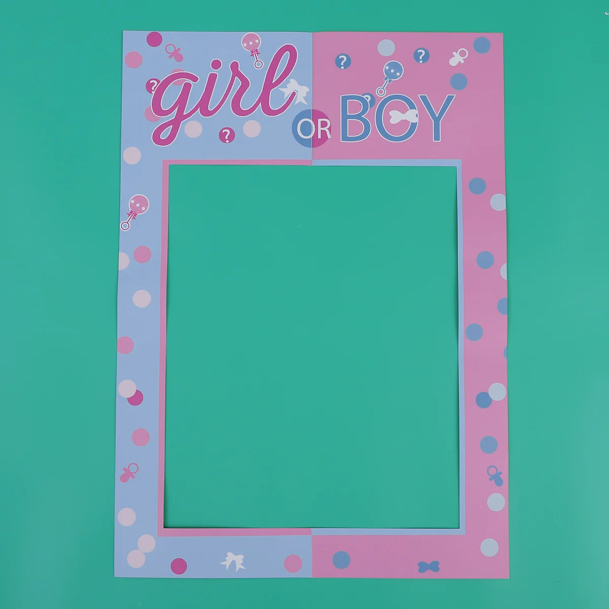 

Frame Photo Party Baby Girl Selfie Birthday Or Boy Shower Supplies Booth Paper Picture Handheld Prop Holiday