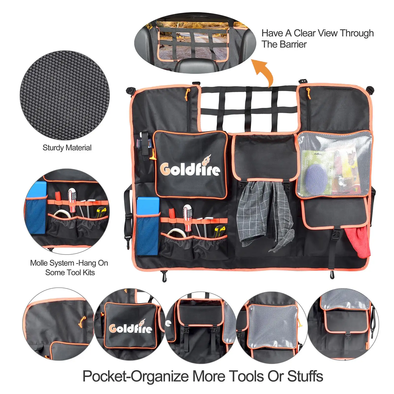 

Чехол для заднего сиденья автомобиля, сетка для груза для водителя JL 2007-22