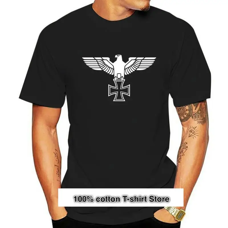 

Camiseta REICHSADLER, Eisernes, Kreuz, S bis 3XL, Schwarz/Weiss, Cruz de Hierro