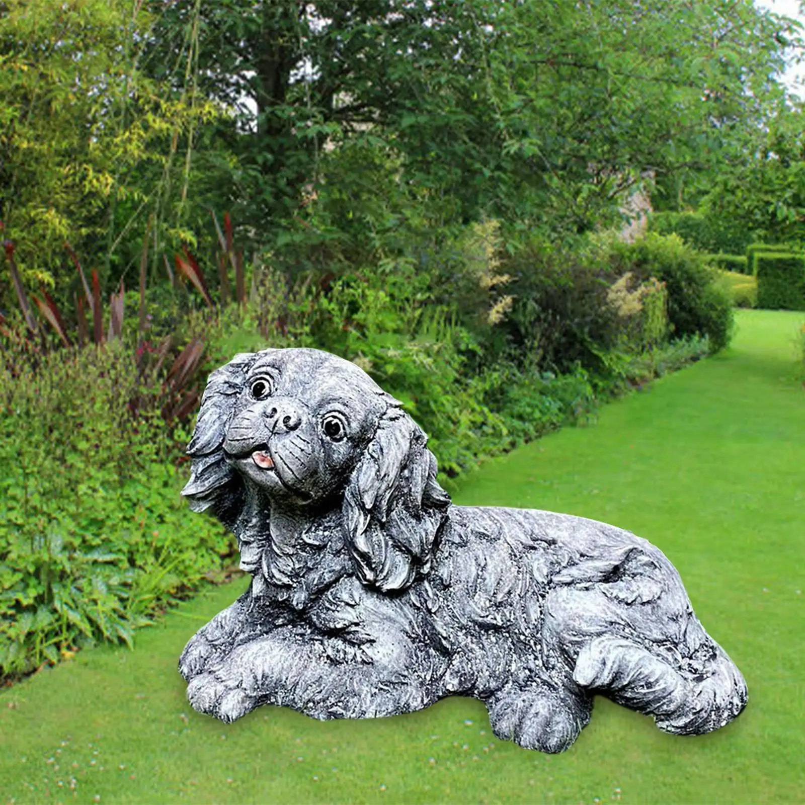 

Puppy Dog, Figurine Sculpture Garden Statues Decorative for Patio Pet Memorial Gifts