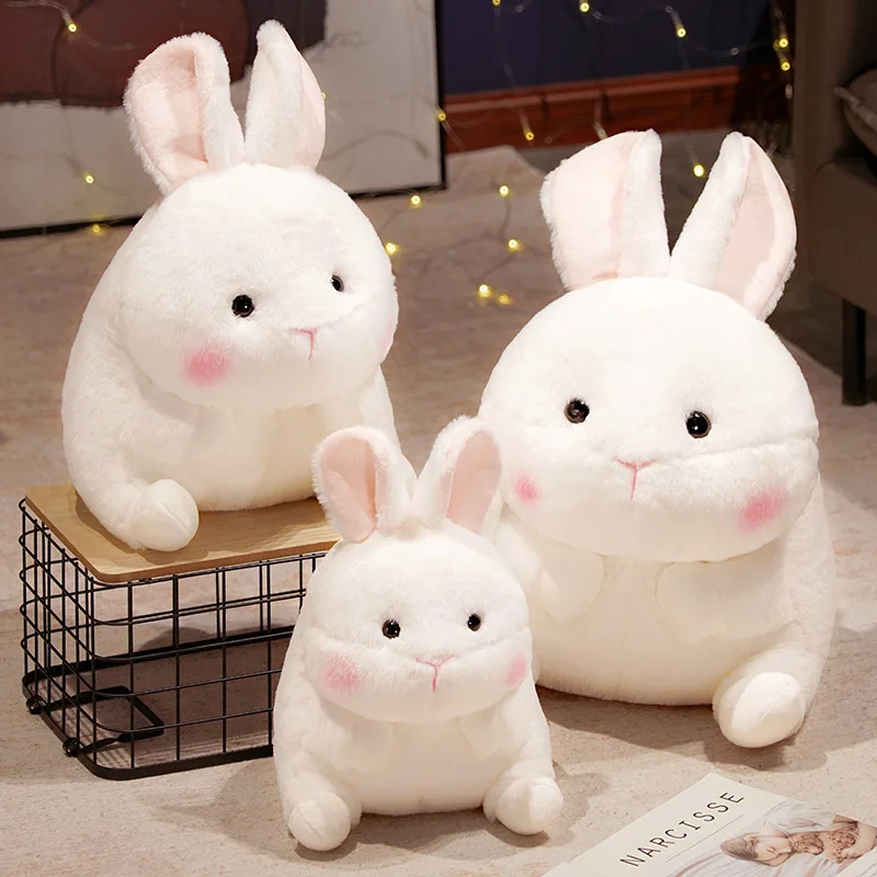 

Creative White Rabbit Plush Toys Children Doll Furniture Living Room Sofa Decoration Bunny Birthday Gift