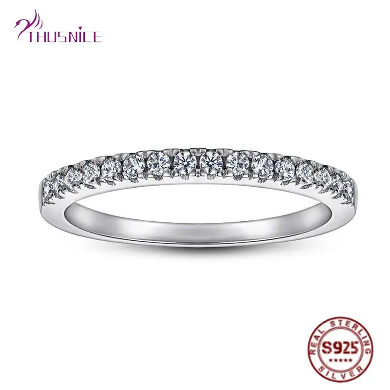 Женские кольца из чистого серебра 100% пробы роскошные в форме сердца для женщин