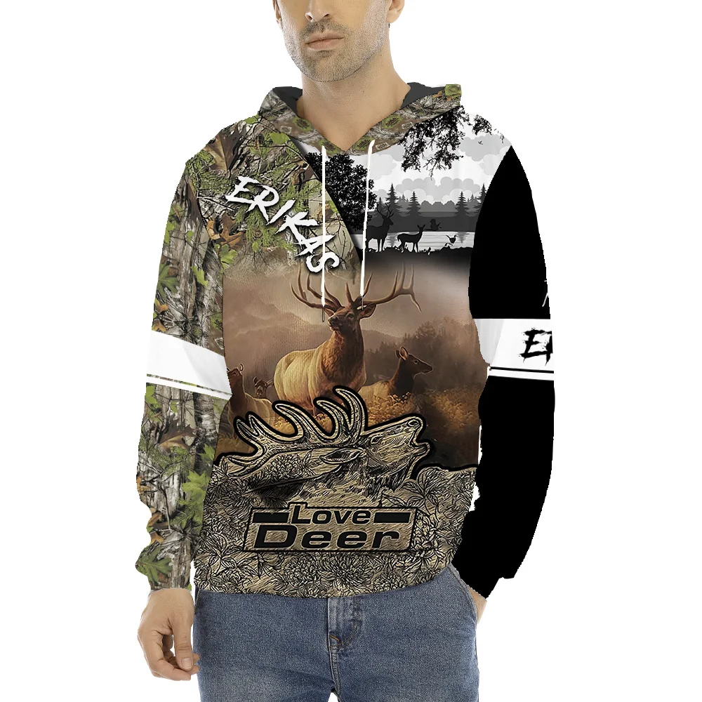 

Fashion Fall Hoodie 3D Full Print Men's Sweatshirt Jungle Camouflage Animal Sweatshirt Unisex Zip Pullover Casual Jacket