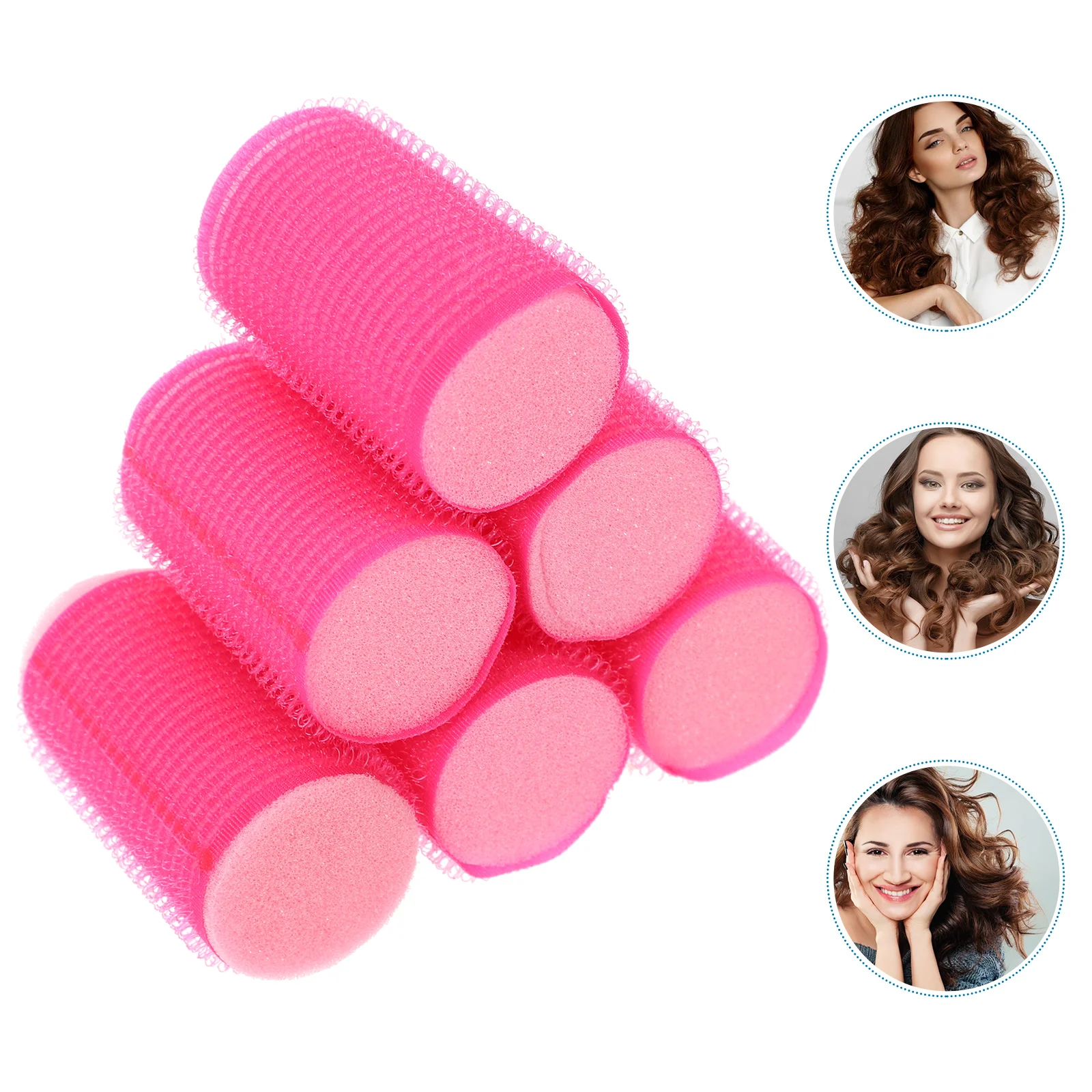 

8pcs Hair Rollers Self Grip Hair Curlers Hairdressing Curlers Self- Adhesive Hair Volume Hair Styling Tools