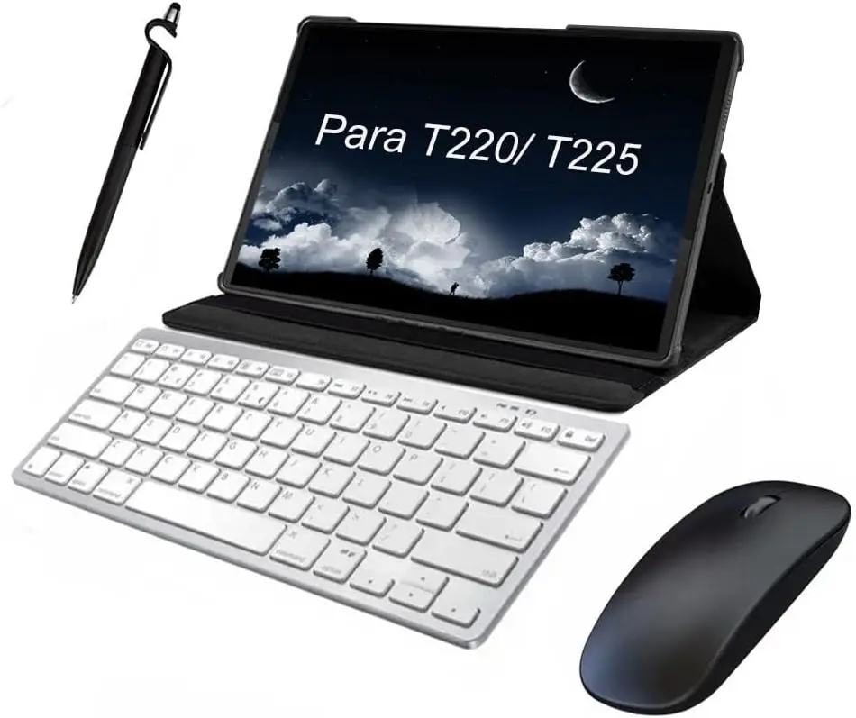 

2023 for Luxuosa Capa de Couro Para Tablet A7 Lite 8.7 T225 Com + Mouse e Fechamento Magnético.