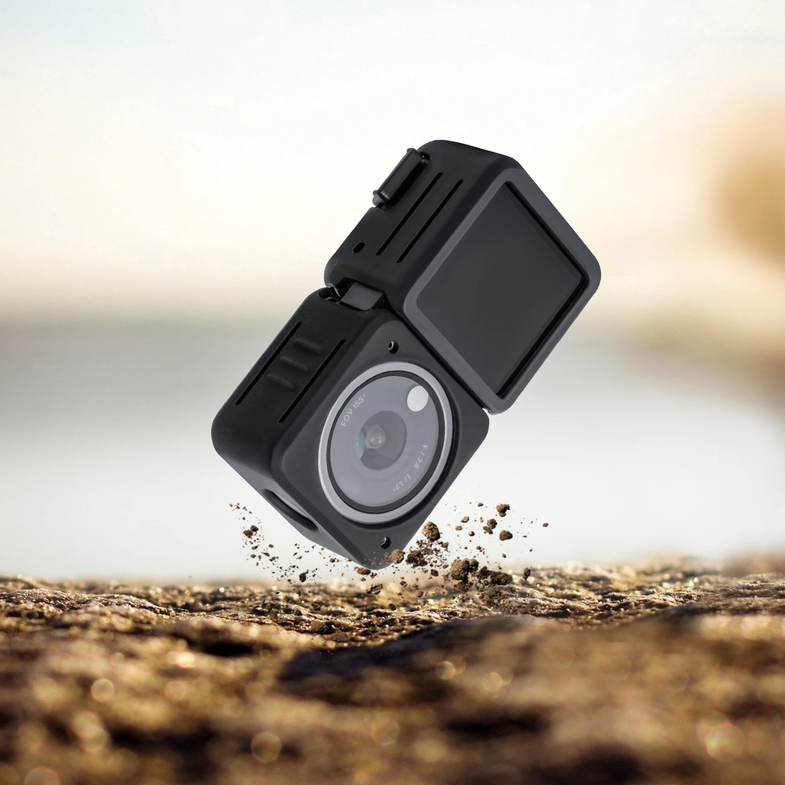 

Защитный чехол для спортивной камеры DJI OSMO ACTION 2/OA2, силиконовый чехол с разрезами и защитой от царапин и пыли