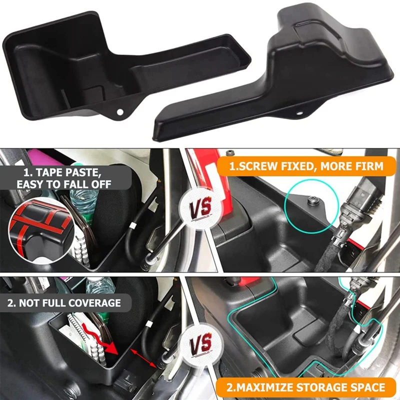 Для Jeep Wrangler JL JLU Sahara Rubicon 4-дверный органайзер 2018-2021 задний багажник ящик для