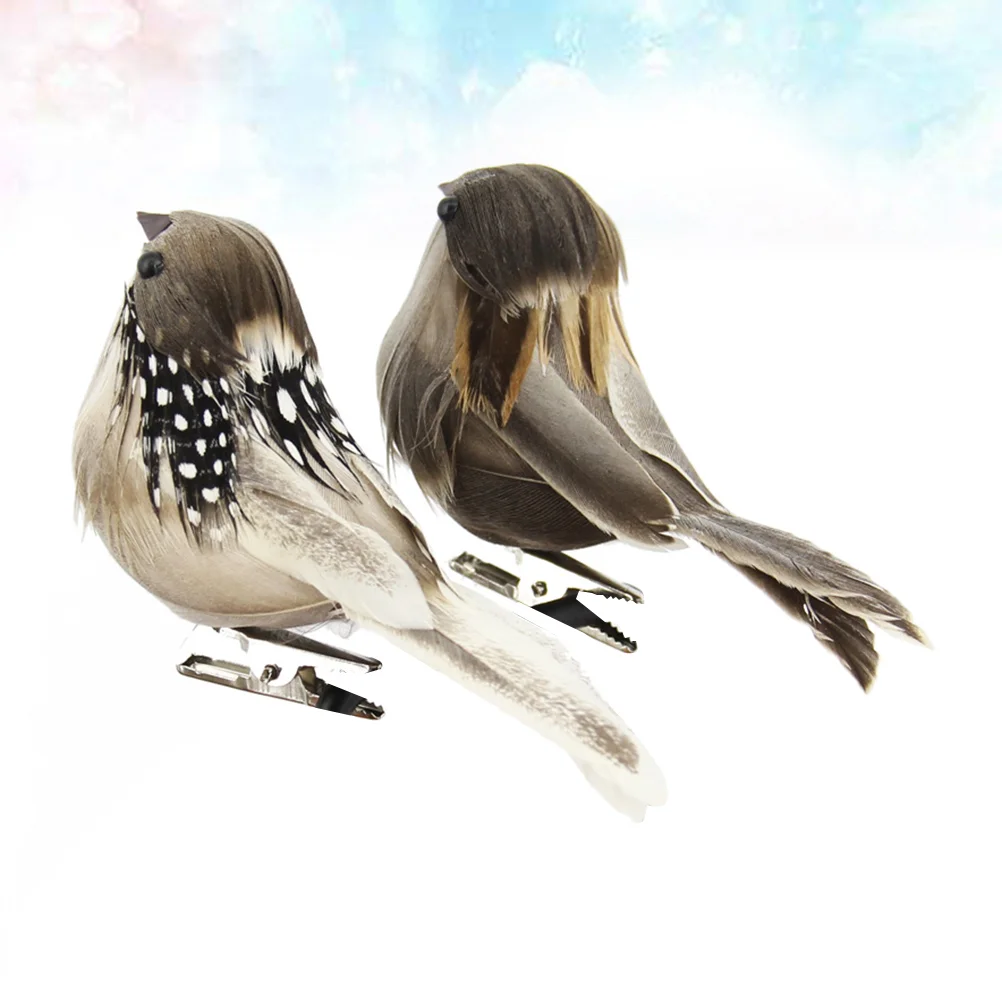 

Birds Bird Decor Artificial Fake Featheredfor Ornament Simulation Ornaments Props Decoration Decorations Crafts