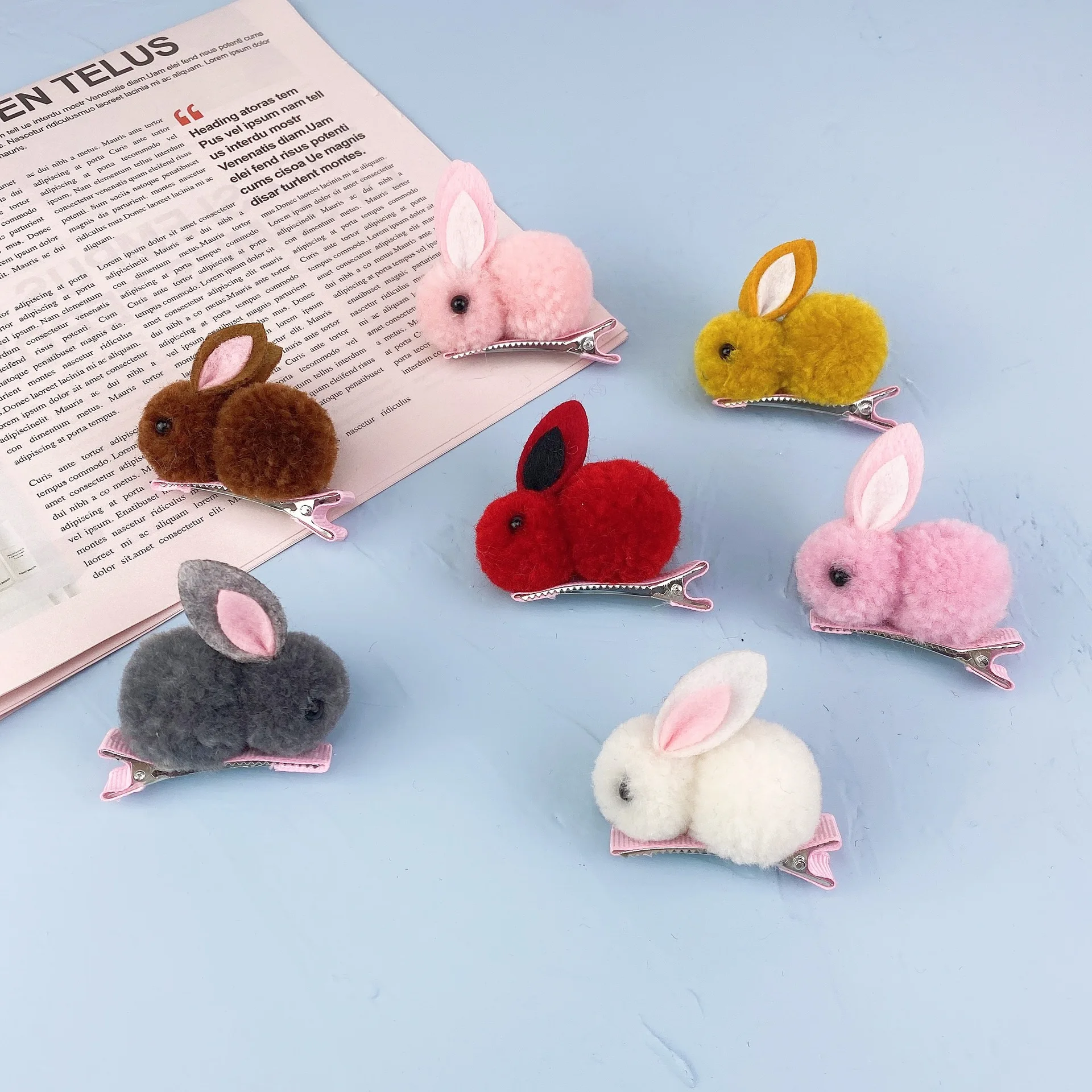 

Cartoon Rabbit Hair Clips Hair Pins Toddler Kids Hair Accessories Girls Hair Grips Barrettes Children Hair Wear Headdress