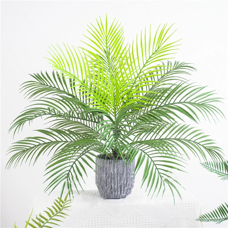 

Artificial Palm Tree Tropical Plant Branch Fern Leaf Persian Grass Fake Plant Green Leaves Christmas Home Garden Room Decoration