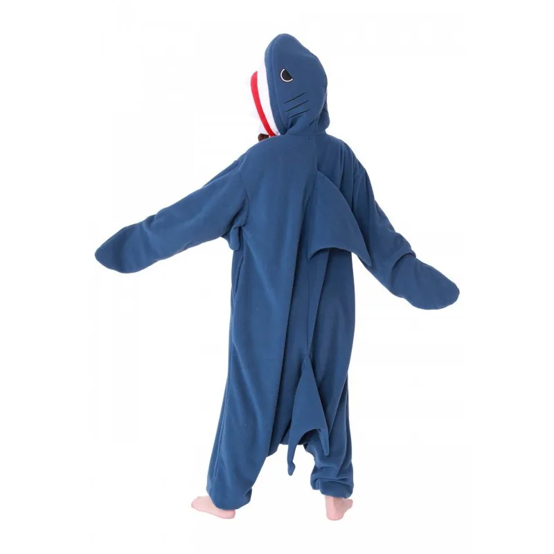 Halloween Onesie Cartoon Shark Pajama For Adult Women Men Animal Kigurumis Pyjamas Homewear Cosplay Party Costume XXL