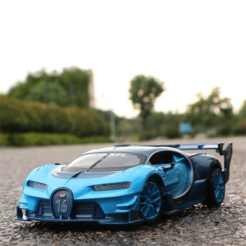 Модель автомобиля Bugatti Vision Gt литая и Игрушечная модель масштаб 1:24