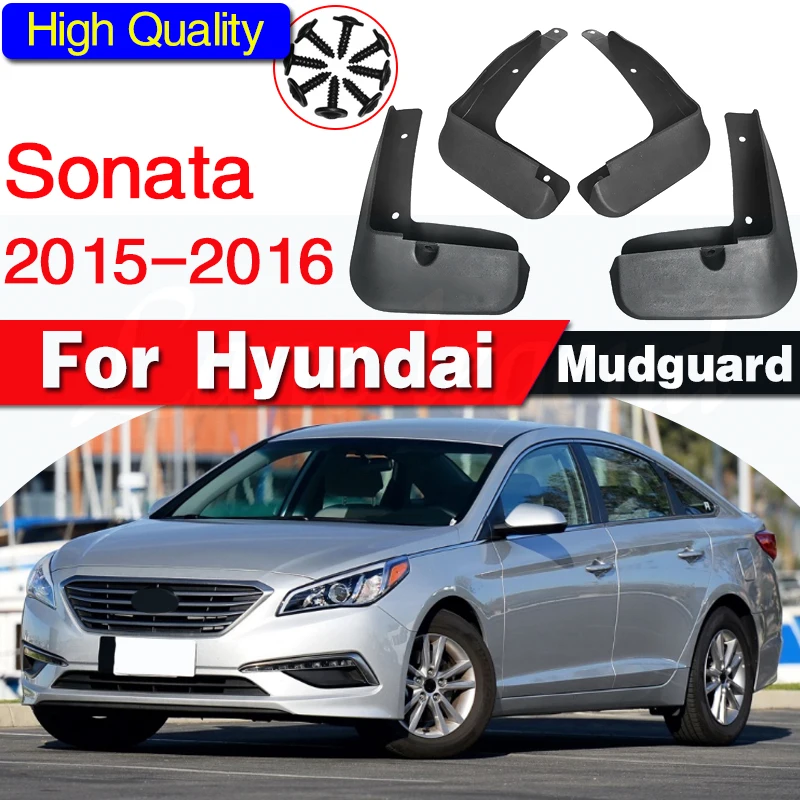 

4 PCS Front Rear Car Mudflap for Hyundai Sonata ECO SE 2015~2016 i45 LF Fender Mud Guard Flap Splash Flaps Mudguards Accessories