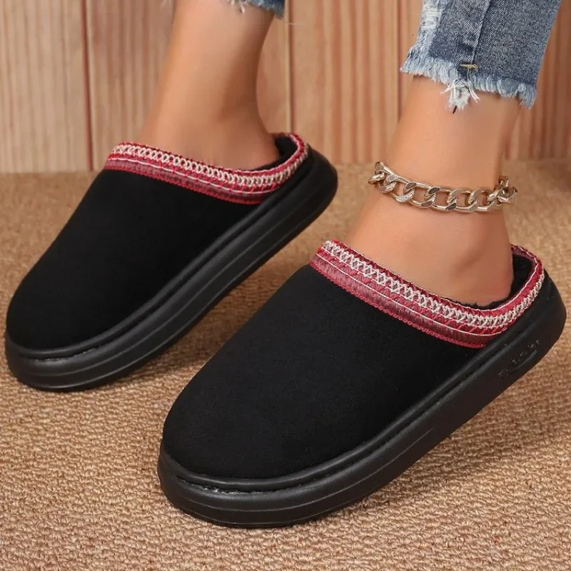 Schneestiefel Damen Winter New Item Kaschmir Warme Dicke Söv Tradägerlose Hausschuhe Baumwollschuhe Warm