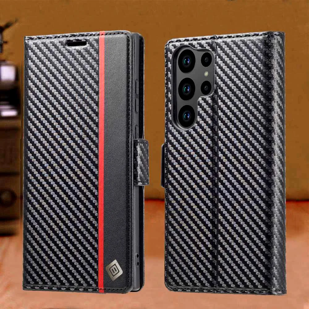 S23 ultra чехол кожа