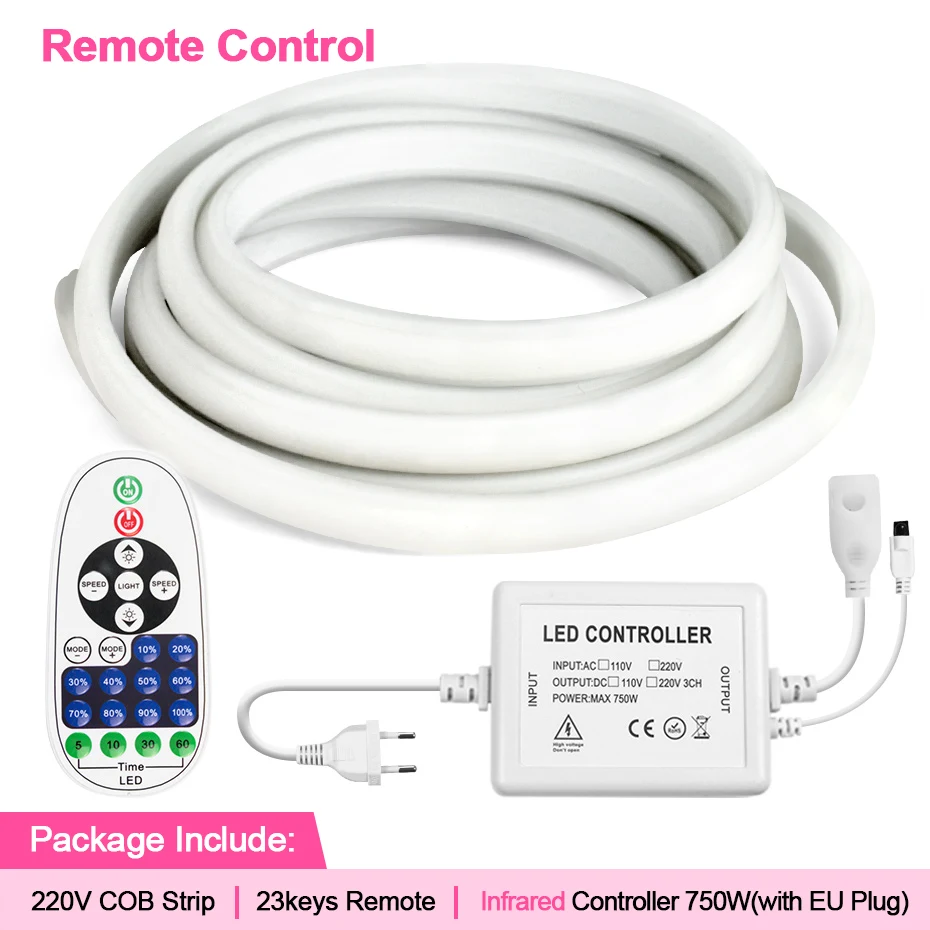 

FastDeng Светодиодная лента Tuya Wifi 220V тёплый белый