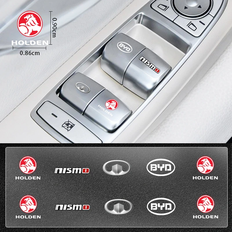 Автомобильная наклейка Gooods для кнопки подъема окон для BMW M F15 E46 E70 E71 E91 E92 E93 F20 F15 F13 M3 E34 X5 E53 E82