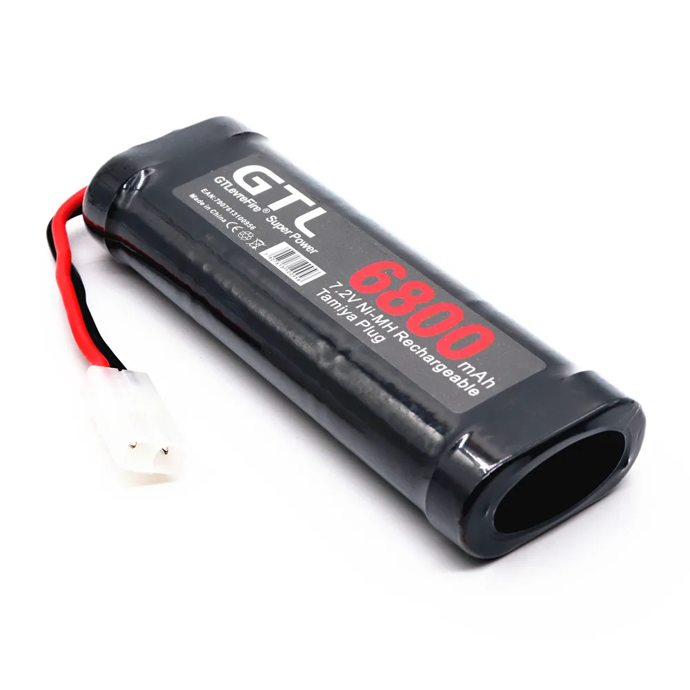 

2021 New 7.2V Battery 6000mAh NiMH Batteries Pack For RC Car Truck Buggy Boat Tank Ni-Mh Baterias gray supper power