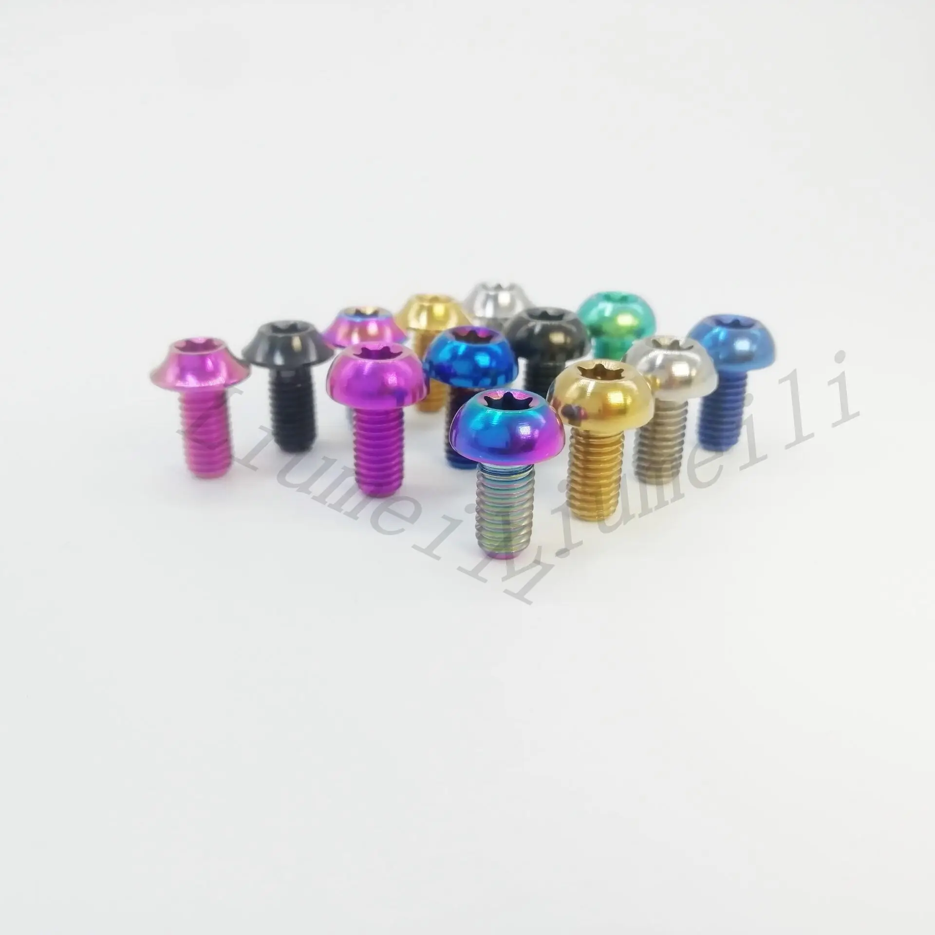 Титановый Ti-болт Liumeili M5x10mm T25 Torx Head Ti M5, винты для велосипеда, дисковые тормоза, роторы для горного и дорожного велосипеда