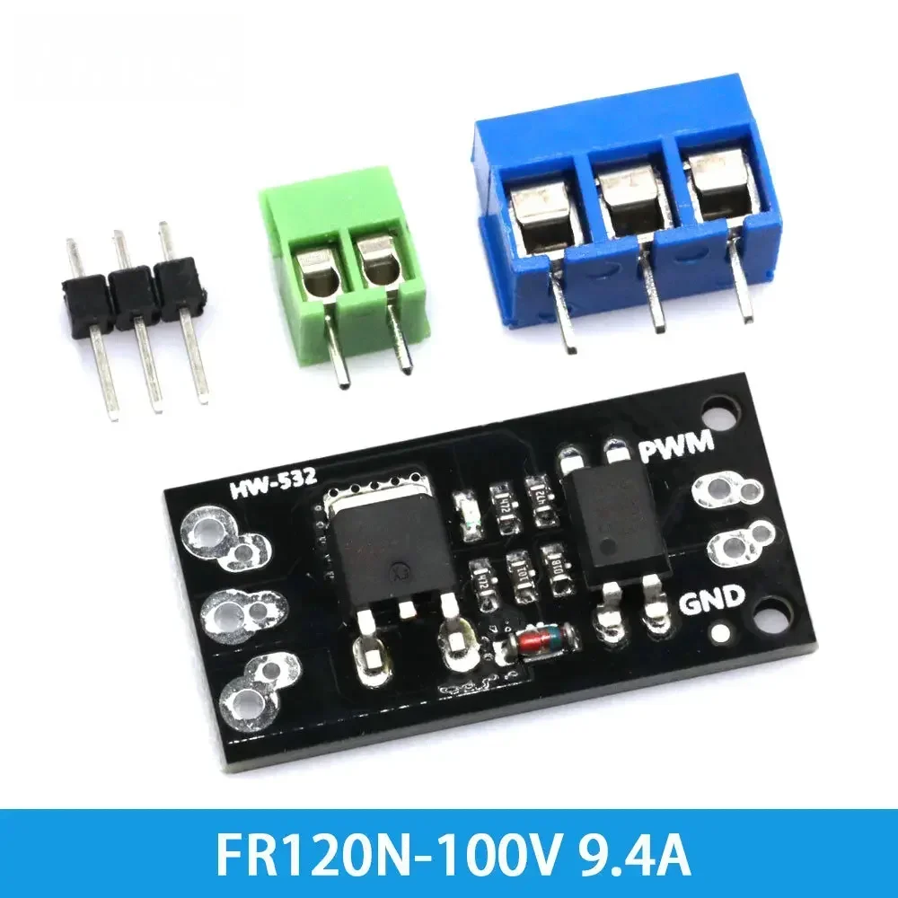 Фото Изолированный модуль драйвера MOSFET (FR120N/LR7843/AOD4184) — логический уровень 3 В/5 В, сменная плата реле для управления Arduino и MCU №5