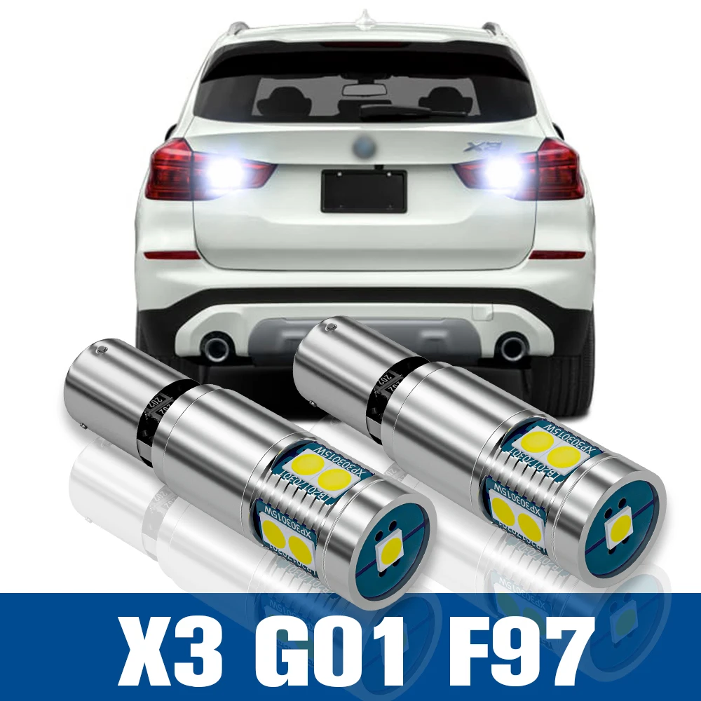 

2pcs LED Reverse Light Back up Lamp Accessories Canbus For BMW X3 G01 F97 2017 2018 2019 2020