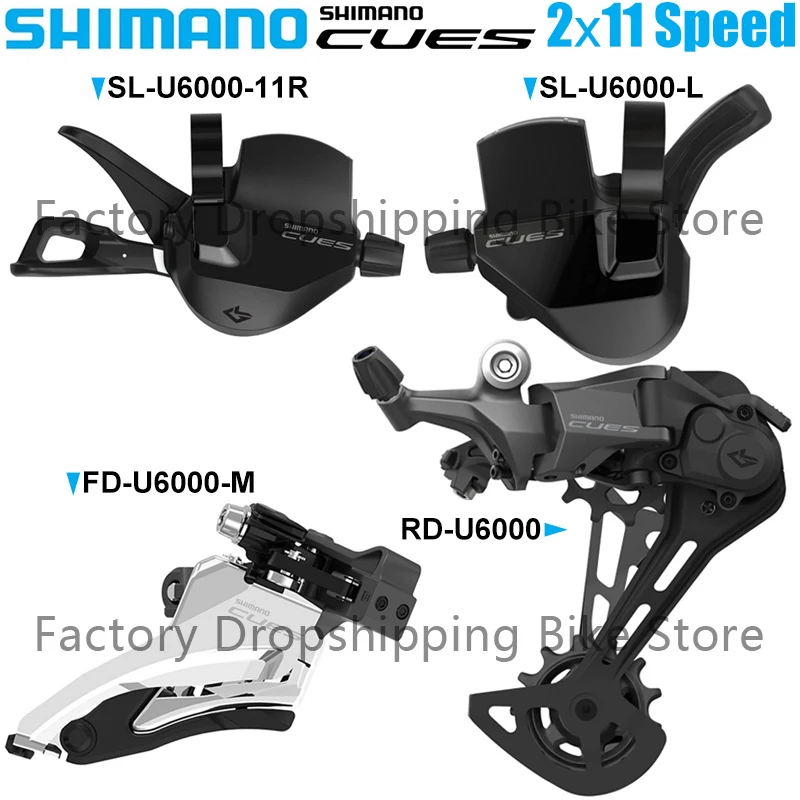 Рычаг переключения передач SHIMANO сигналов U6000 2x1, 1 скорость, задний переключатель передач для горного велосипеда, оригинальные детали