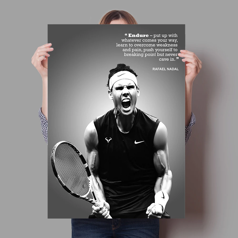 Тканевый постер Rafa Надаль для тенниса художественные принты подарок детей