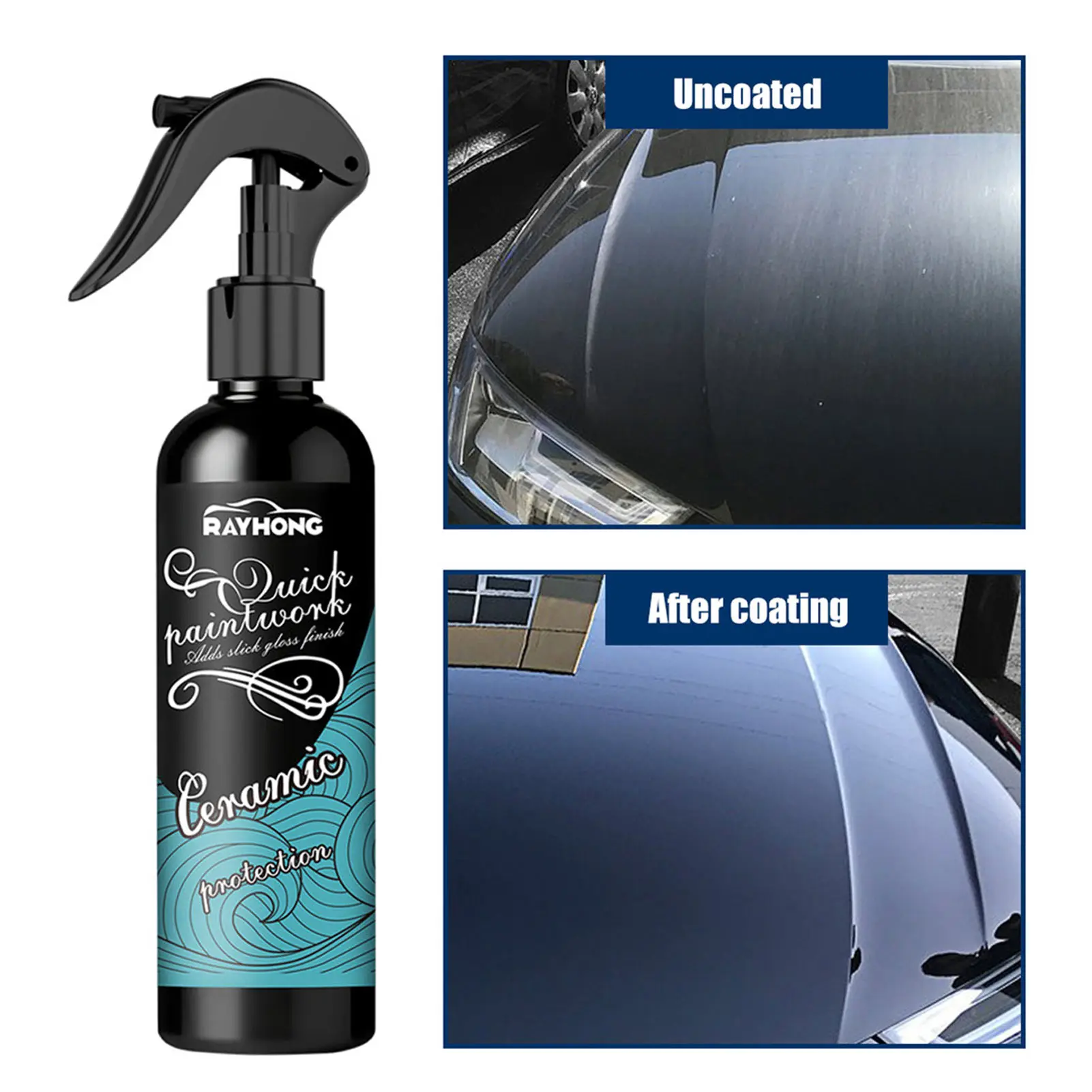 

100ml Car Coating Spray Hydrophobic Polish Nanos Coating Agent Quick Car Coating Spray Liquid Wax Ceramic Coating Polishing Wax