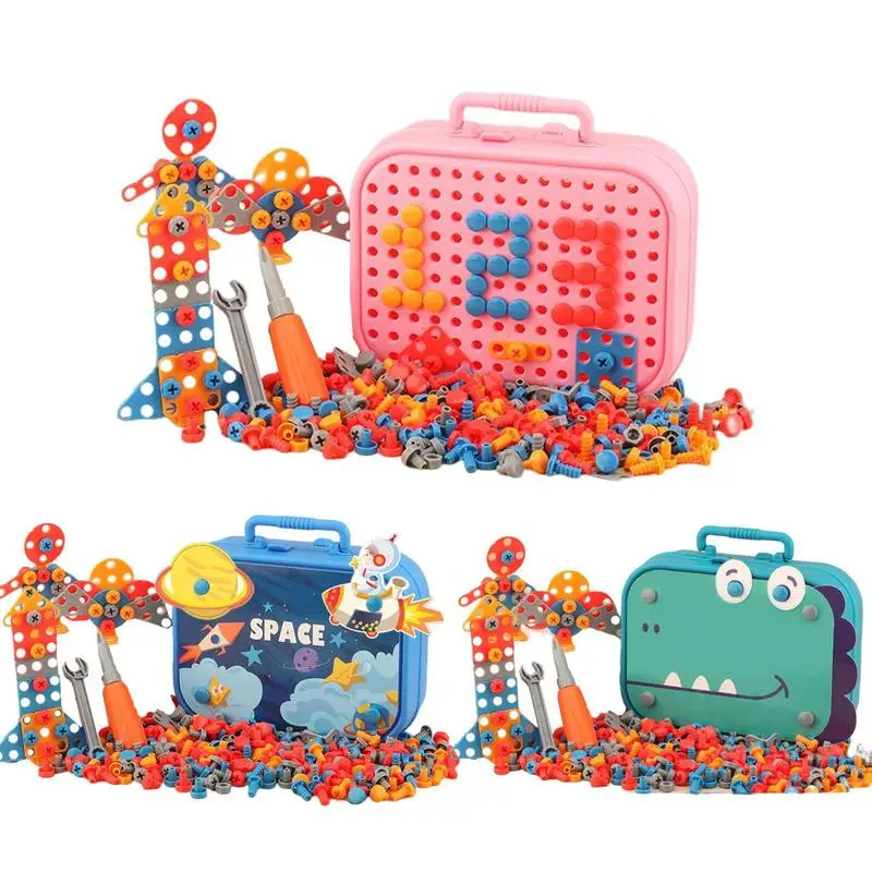 

210 шт., Детский конструктор «гайка»