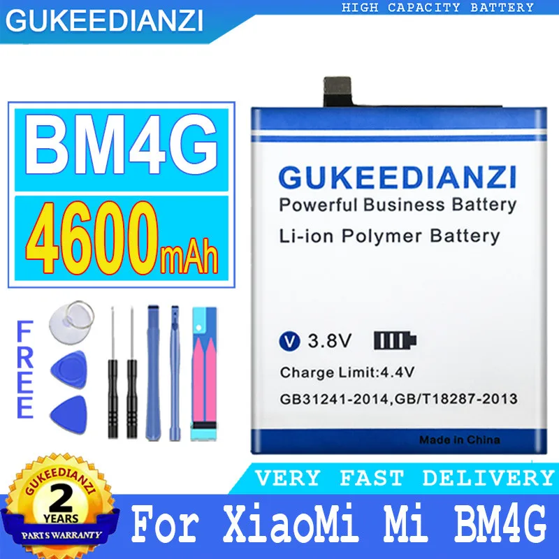 

Сменный аккумулятор GUKEEDIANZI BM4G 4600 мАч для Xiaomi BM 4G, Мобильная батарея для телефона + Бесплатные инструменты