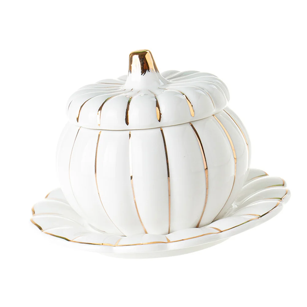 

Bowl Ceramic Bowls Pumpkin Soup Stew Dish Porcelain Cup Pot Rice Serving Cereal Kitchen Dessert Steaming Steam Fruit Ceramics