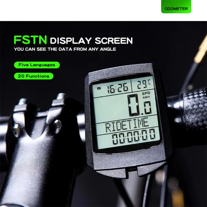 

MTB Bicycle Computer GPS Cycling Watch LED Screen With Backlight Measurable Stopwatch Bike Speedometer Wireless Odometer