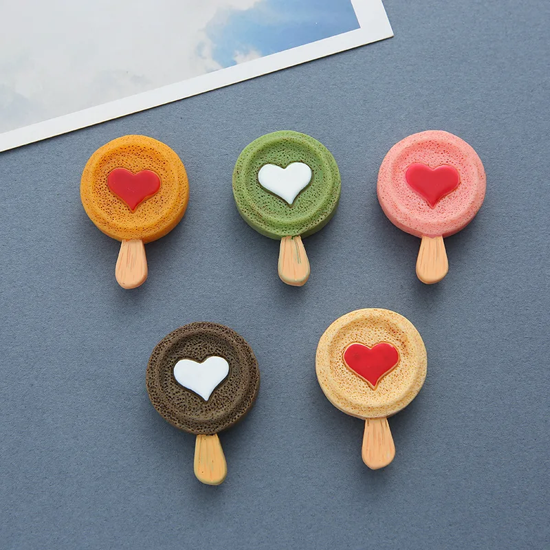 

Color Love Lollipop Ice Cream Diy Mobile Phone Case Refrigerator Resin Fridge Magnet Decor Home Decoration