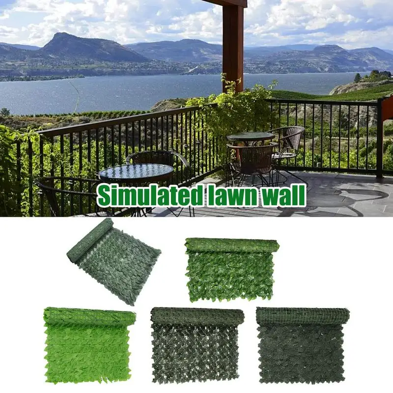 

Artificial Ivy Fence Screening Privacy Protect Ivy Fence Artificial Ivy Hedge Fence Panel Green Faux For Home Balcony Decoration