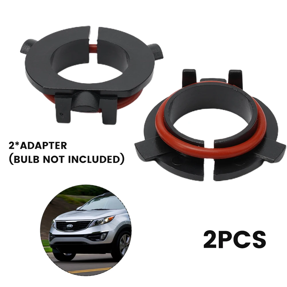 

2pcs For Kia H7 LED Headlight Bulb Adapter Holder Socket Base Durable-Retainer For Sportage For Hyundai Sonata For Nissan