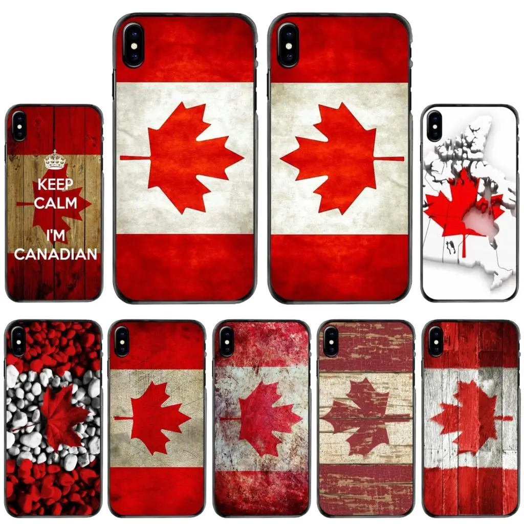 

Canada Canadian Flag CA Banner Hard Phone Shell Case For Apple iPhone 11 12 13 14 Pro MAX Mini 5 5S SE 6 6S 7 8 Plus 10 X XR XS