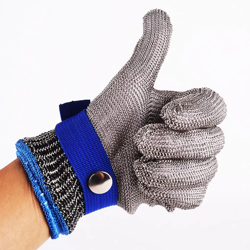 

Single Working Glove Safety Wearable Stab Resistant Gloves Gardening Kitchen Portable Fishing Butcher Hand Protector L