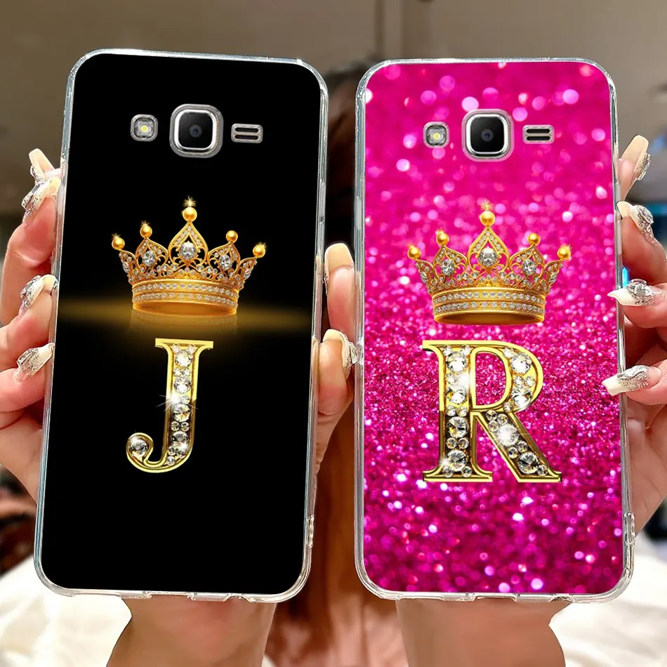 Фото Чехол для Samsung Galaxy J2 Prime/J2 Ace/Grand Prime G530 G531H G532F Fashion Crown Letter Мягкие силиконовые чехлы из ТПУ для телефонов №2