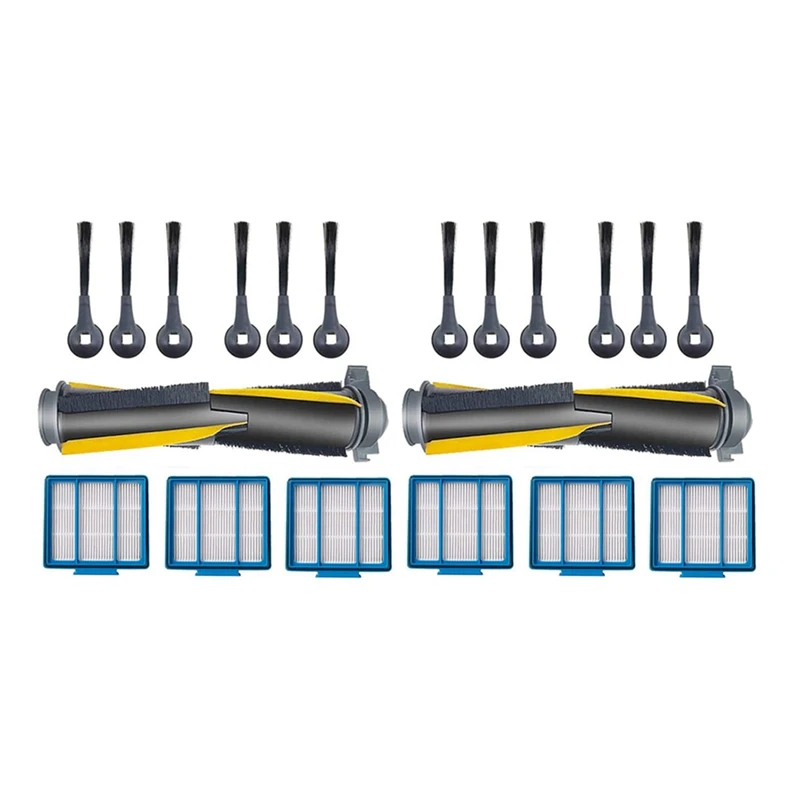 

2 Set Replacement Part For Shark IQ Self-Empty Vacuum Robot ,Side Brushes,Filtersmain Brush For RV1000SEU Robot