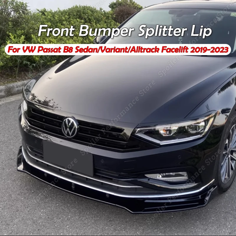

Сплиттер переднего бампера для VW Passat B8 седан Alltrack Facelift 2019-2023