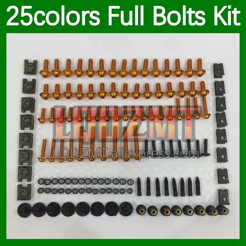 

268pcs Body Bolt Full Screws Kit For KAWASAKI NINJA ZX-12R ZX 12 R 12R ZX1200 ZX12R 02 03 04 05 06 02-06 Fairing Bolts screw Nut