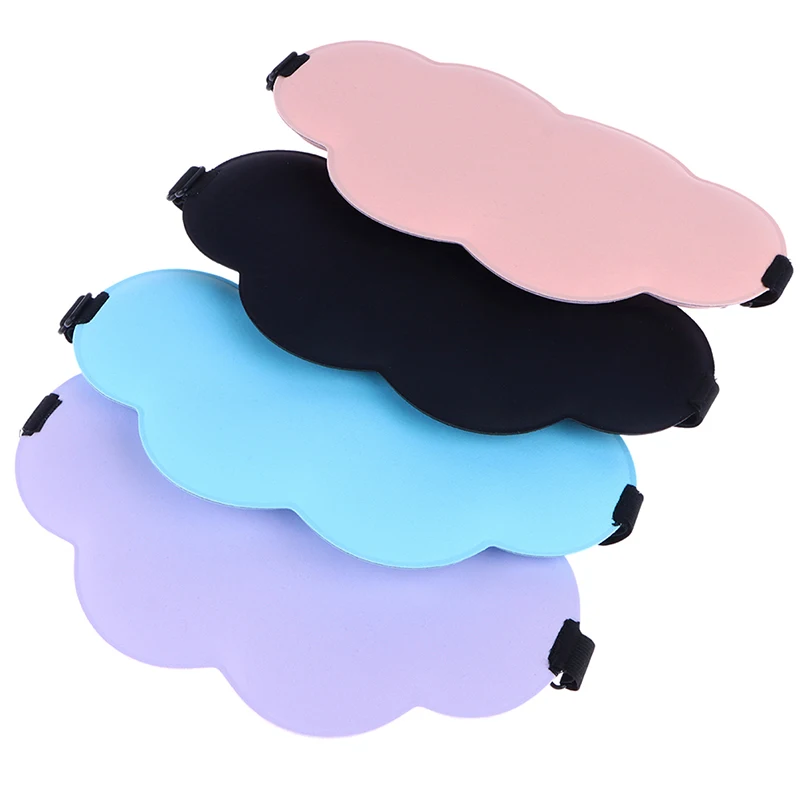 

1Pc Eyeshade Sleeping Mask Silk Eye Mask Cover Travel Eyepatch Blindfold Solid Portable Rest Relax Eye Shade Cover Soft Pad