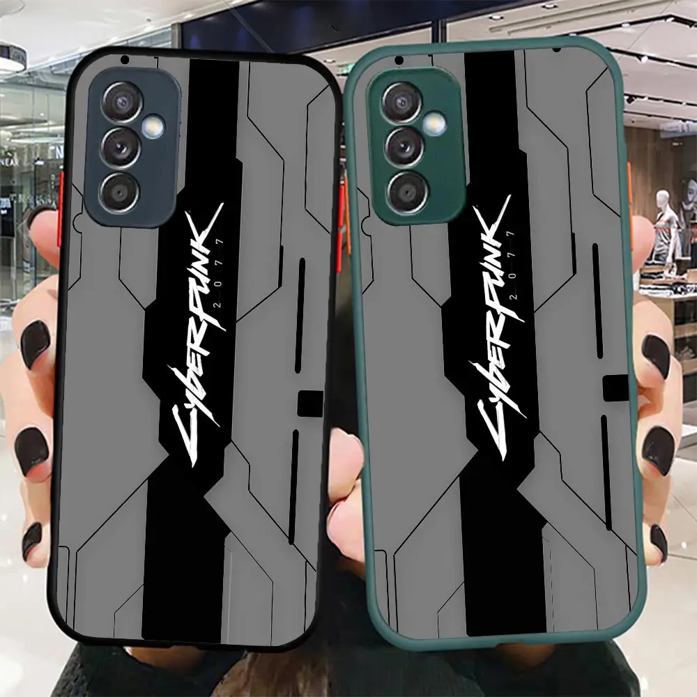 

Matte M23 Case For Samsung J5 J7 J6 PLUS J4 J8 M10 M20 M23 M30S M31 M32 M33 M51 M52 M62 5G Case Para Hot Game Zone C-Cyberpunkes