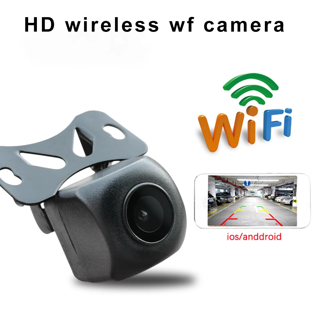 

Universal Vehicle Reverse Parking Camera Car WiFi Wireless Monitor Accessories Wide Angle Night Vision Rear View Sensor HD