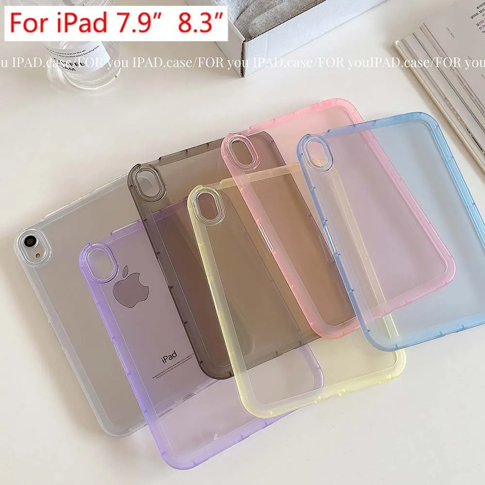 

Fat Girl Style Case For iPad Mini 4 5 7.9" 6 8.3" Simple 4 Angle Shockproof Soft TPU Cover Skin