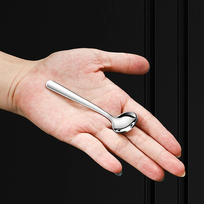 304 ложка со вкусом из нержавеющей стали с солью милая десертная мини-ложка для