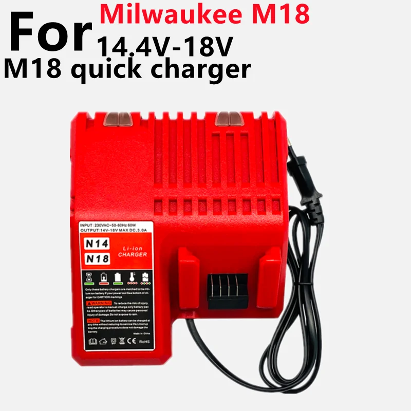 

14.4V-18V Power Tool Lithium Battery Charger Replacement For Milwaukees M18 Charger