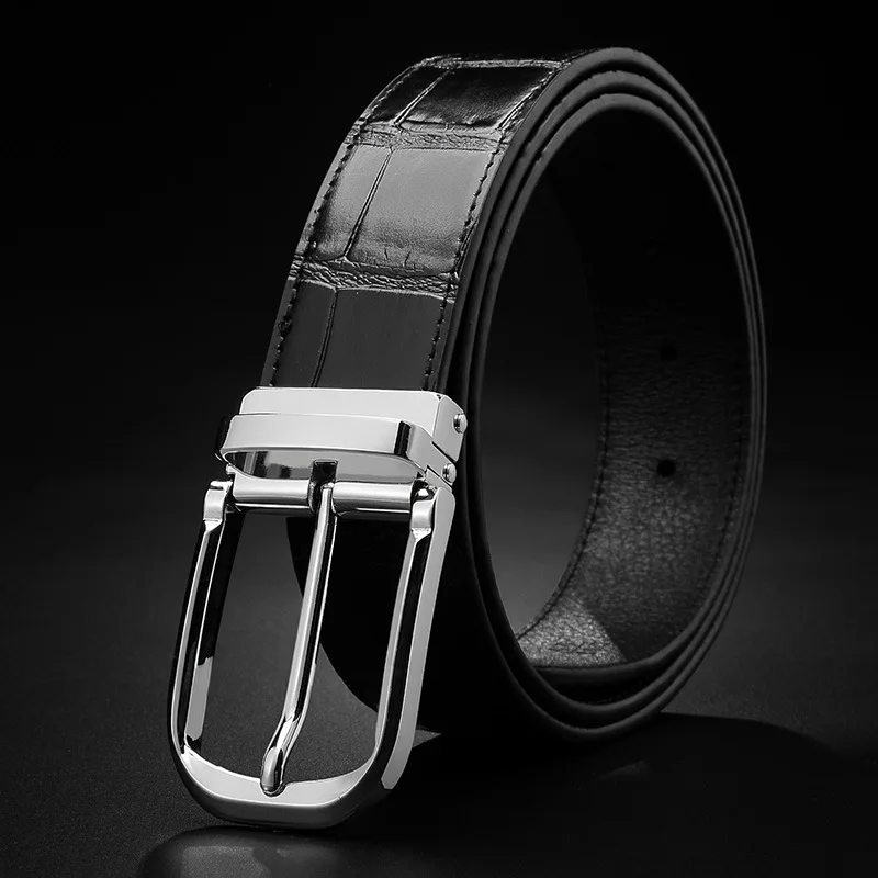 Men's Fashion Belts High Quality Luxury Belts Genuine Leather Belts Pin Buckle Ratchet Belts Waist Buckles Belt For Jeans