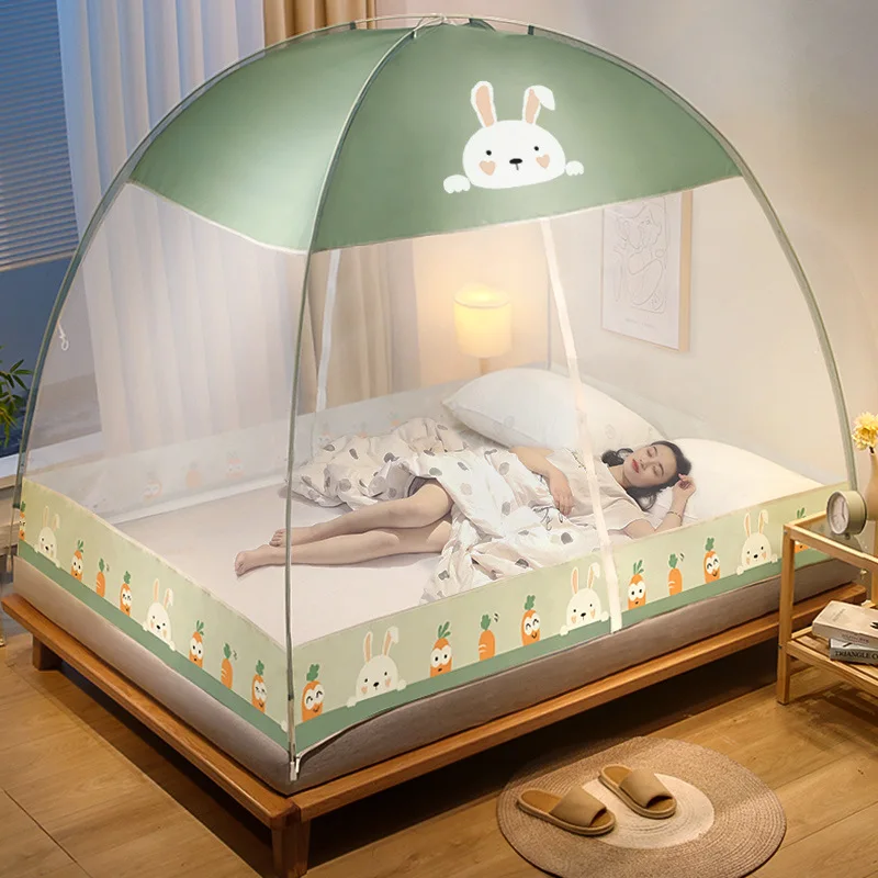 1.8m Bed Yurt Household Mosquito Net Fiberglass Rod Bracket Foldable Tent Anti-mosquito Net